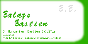 balazs bastien business card